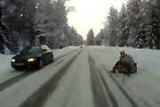 Extreme sledding