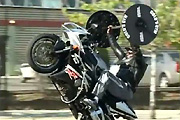 Motorcycle workout wheelie