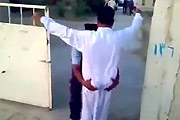 Ass grabbing Iraqi securityguard