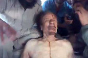 gaddafi's corps used as speaking puppet
