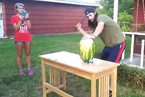 Watermelon Machete Fail