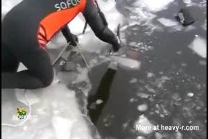 Submerged Dead Ice Man