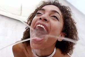 Extreme Piss Shower For Ebony